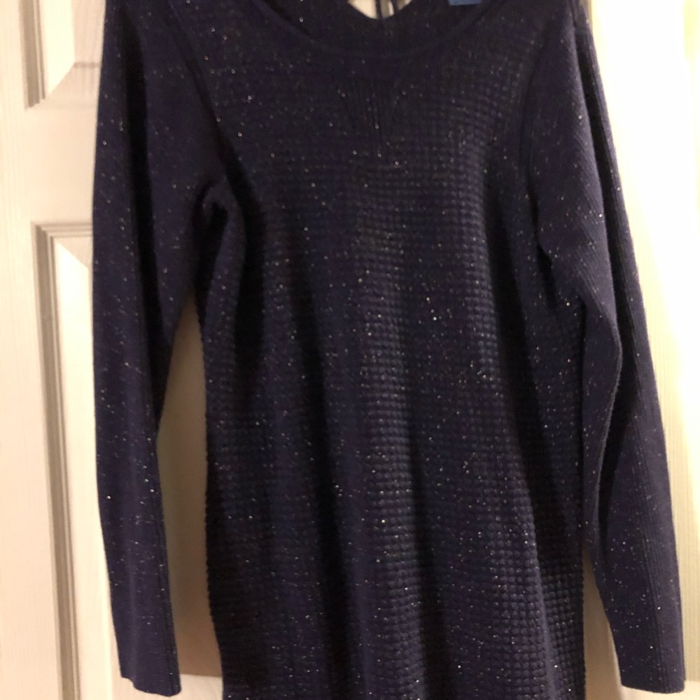 Vera Wang sweater with sparkles